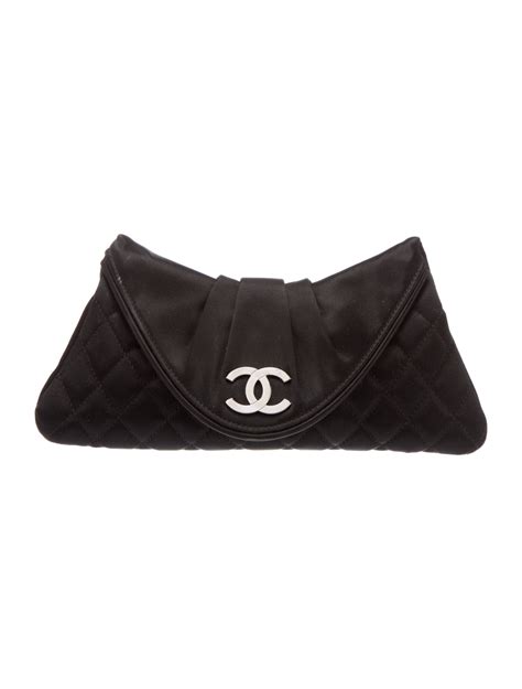 chanel half moon clutch for sale|Chanel quilted bag.